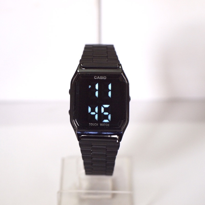 Casio Vintage Touch Watch Vintage Stainless steel Full Black