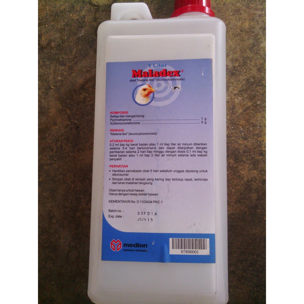 Maladex Obat malaria pada unggas 1 Liter | Shopee Indonesia