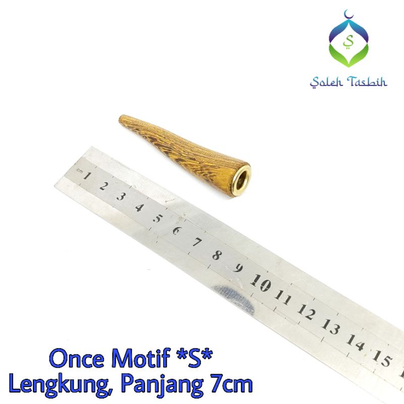 Once 8Kayu Motif *S* Lengkung,Panjang 7cm_COD