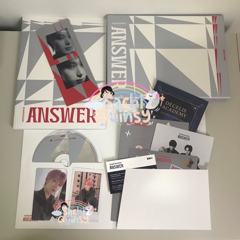 [READY] Album Enhypen Dimension Answer NO Ver Fullset Unsealed PC Photocard Pola Sunoo Album CD PB P
