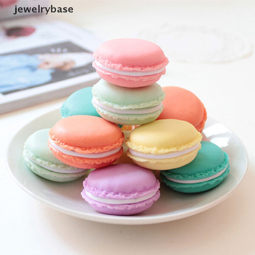 Kotak Penyimpanan Perhiasan Bentuk Macaron Warna Permen Untuk Hadiah Ulang Tahun