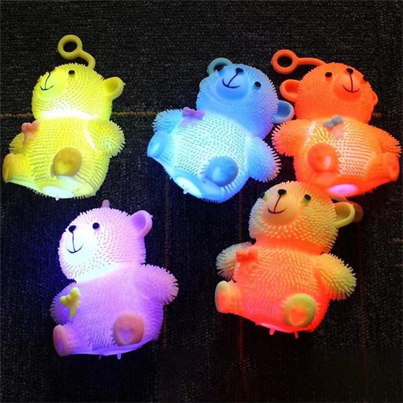 【WZ004】[GROSIR/COD] Skyhigh MAINAN ANAK Mainan Ubur Ubur Beruang Lucu happy Lampu LED Glow in The Dark Mainan Stress Relief