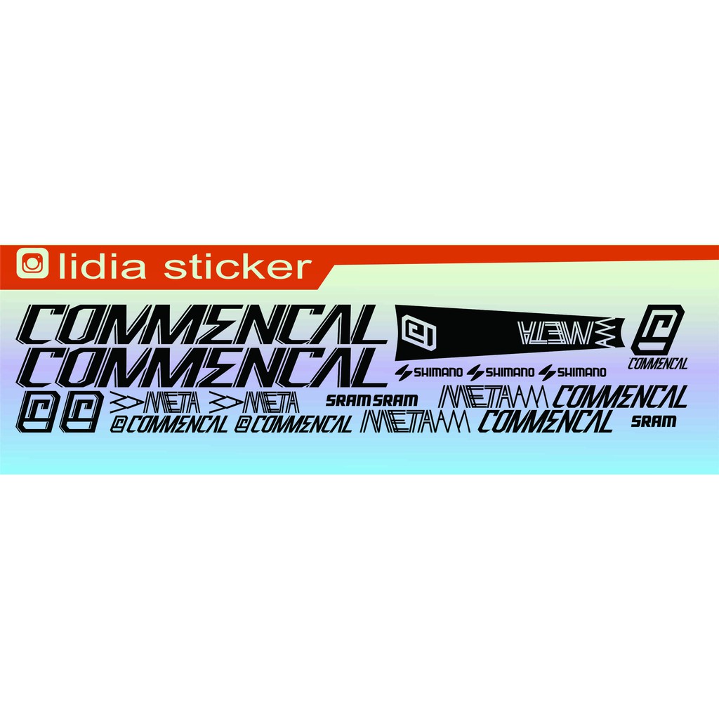 COD DECAL FRAME COMMENCAL / STICKER SEPEDA / STICKER TERLARIS / STICKER MTB