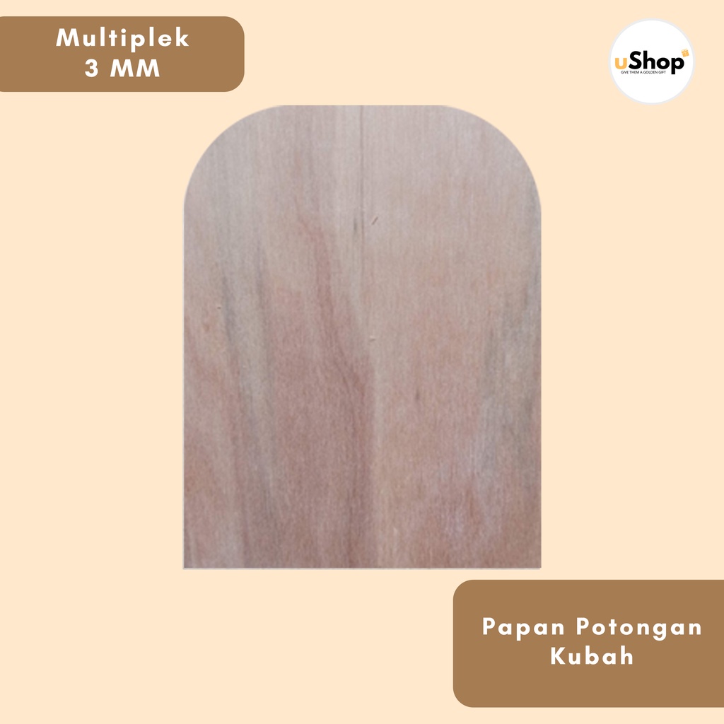 Custom Ukuran Papan Potongan Kubah Hiasan Mahar Nikah | Papan MDF 3MM | Papan Multiplek 3MM | Papan Dekorasi Mahar Grafir Ukir Kayu