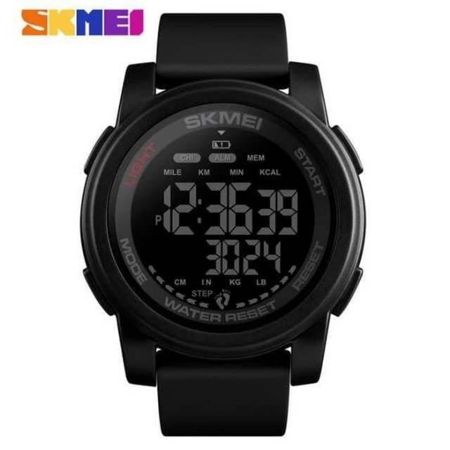 JAM TANGAN SKMEI PRIA ORIGINAL CASUAL TALI KULIT TANGGAL AKTIF TAHAN AIR BERGARANSI SIMPLE