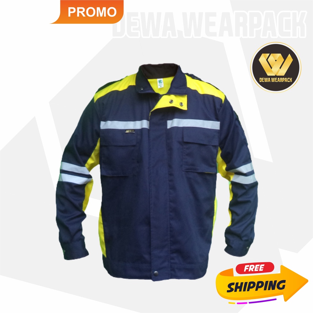 Wearpack Safety Atasan SEMIJAKET (Kemeja Safety/Baju K3/Baju Kerja Lapangan/Seragam/proyek)