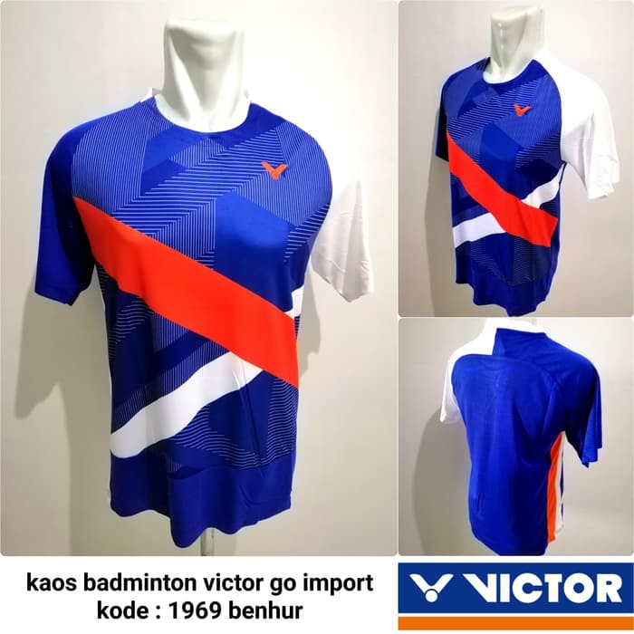 Baju badminton victor kaos badminton Victor taiwan 1969 BENHUR import