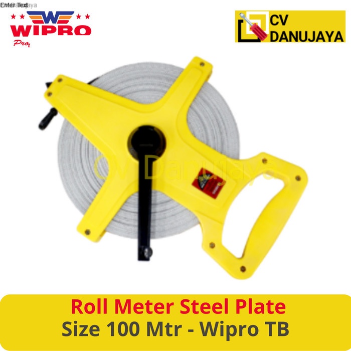 Roll Meter Steel Plate Meteran Gulungan Plat Besi Size 100m WIPRO TB