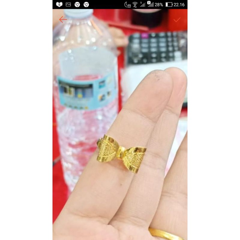 Cincin lapis emas 24k/london,kualitas Golden,awet,than lama,bisa cincin nikah,kado,Persis kayak asli