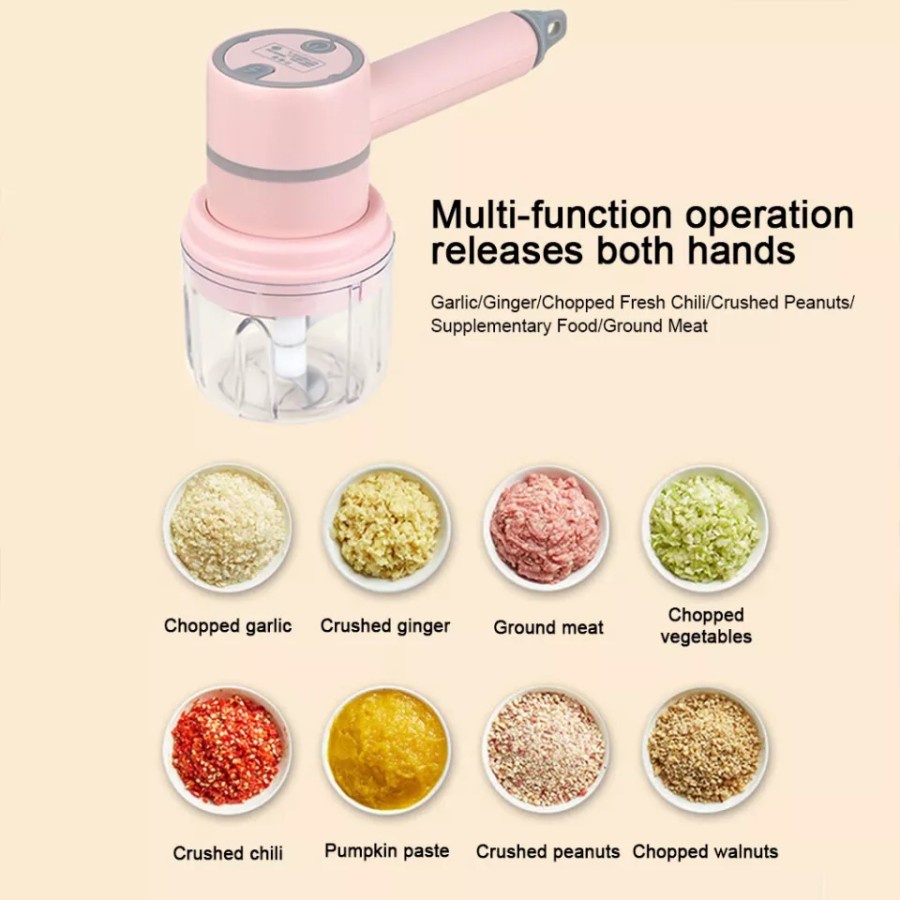 NA - Mini Chopper Usb Portable 3in1 Mixer Mini Electric Garlic MP31