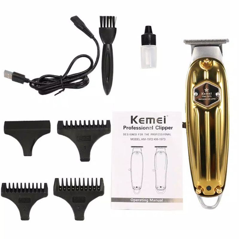 Clipper kemei 1973 GOLD alat pangkas rambut