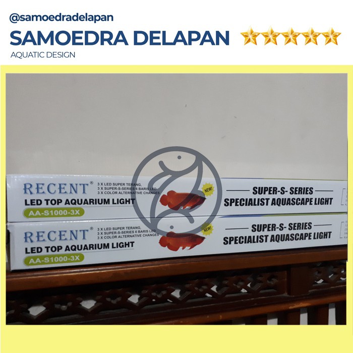 LAMPU LED AQUARIUM 1 METER 3 MODE AQUARIUM RECENT S-1000 S1000 50 WATT