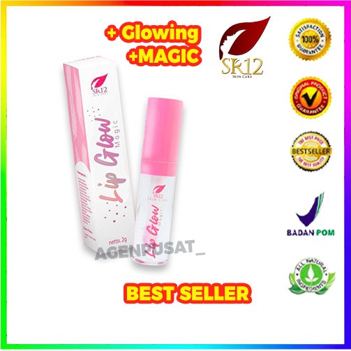 LIP GLOW SR12 LIP GLOW MAGIC SR12 LIP GLOSS SERUM BIBIR BPOM PEMERAH BIBIR ORIGINAL