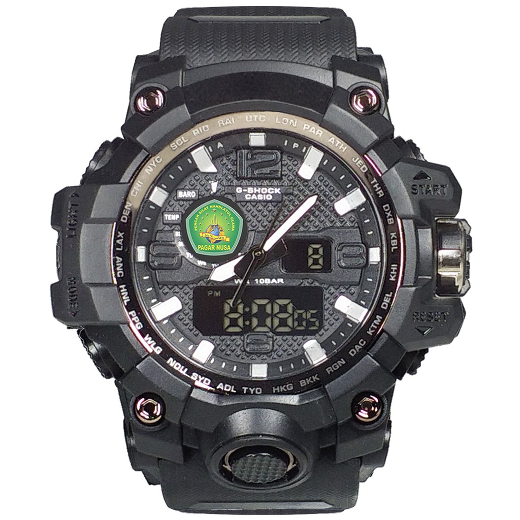 (Istimewa Bossque) Jam PAGAR NUSA - NU DT Full Black (Exclusive)