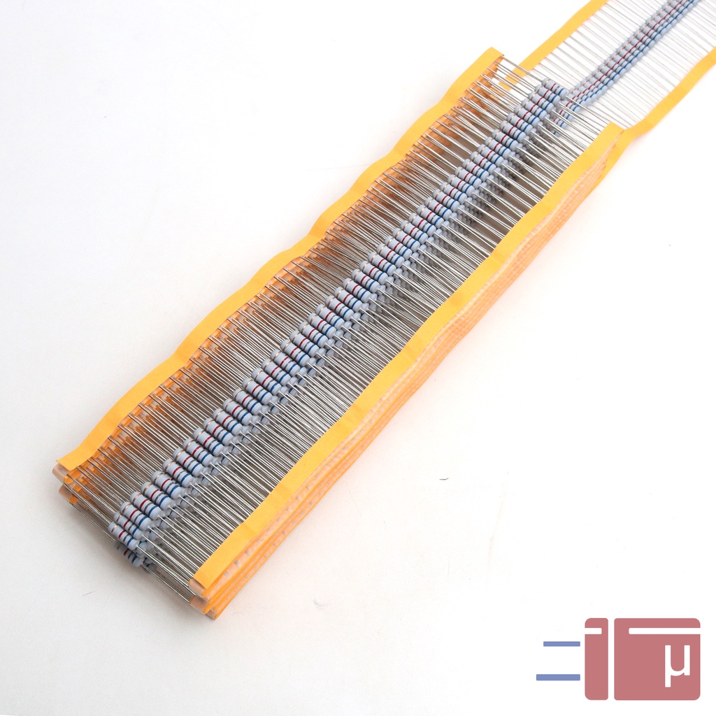 x10 Resistor 6K8 6.8K 1W Metal Oxide 5% Taiwan Kaki Tembaga