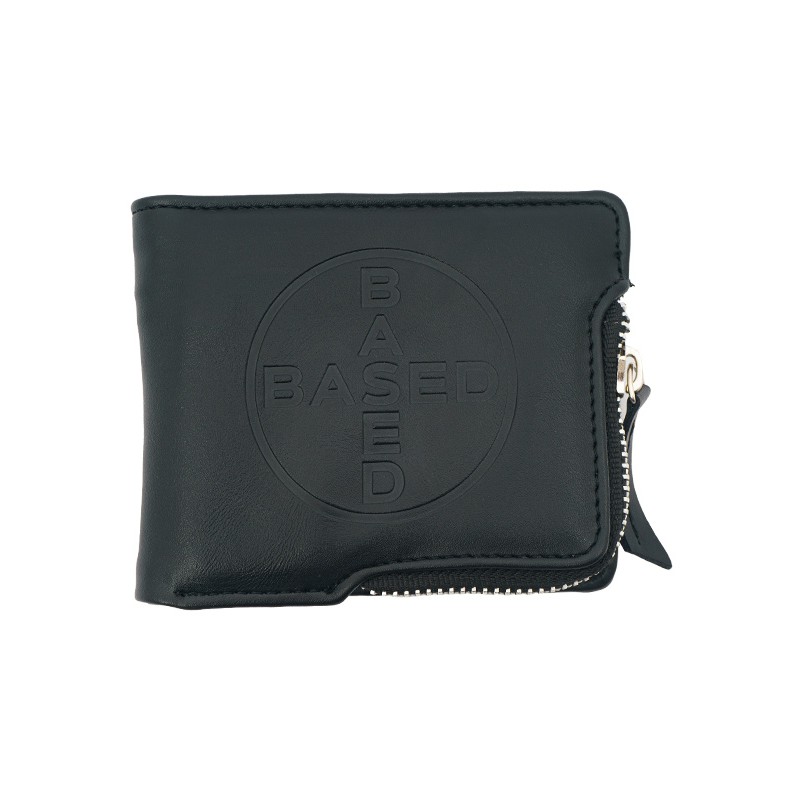 Based Club Tablet Dompet Kulit Sintetis Hitam