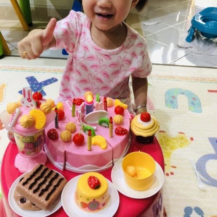 

Mainan Anak Kue Ulang Tahun Diy Birthday Cake Fruit Cake 75 Pcs Kado Terlaris!!! R33B