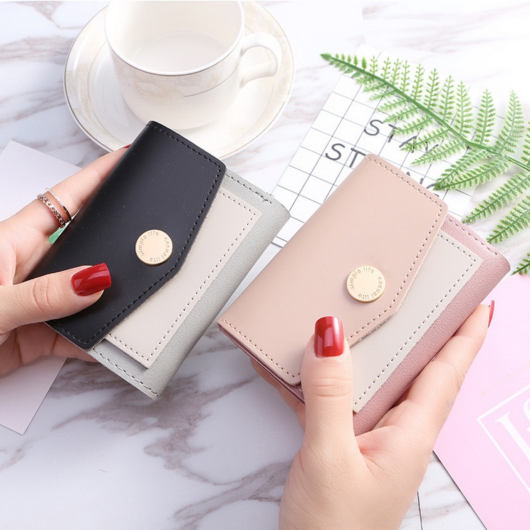 Dompet Mini Lipat Wanita Import Korea Amplop Style Wallet Simpel Premium Cewek Fashion Murah Grosir COD TOKO92