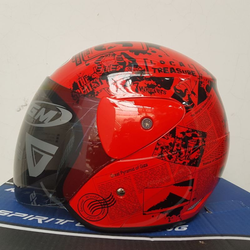 HELM GM EVO MOTIF NEWS KORAN RED EVOLUTION