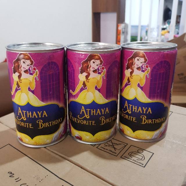 Custom Celengan Karakter Small / Custom Celengan Kaleng / Souvenir ulang tahun anak