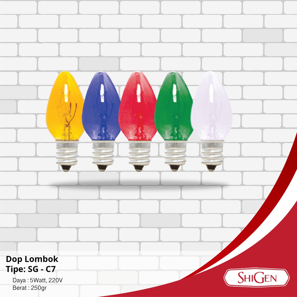 [GROSIR] Dop Cabe Lilin Lombok Shigen SG - C7 1 Box
