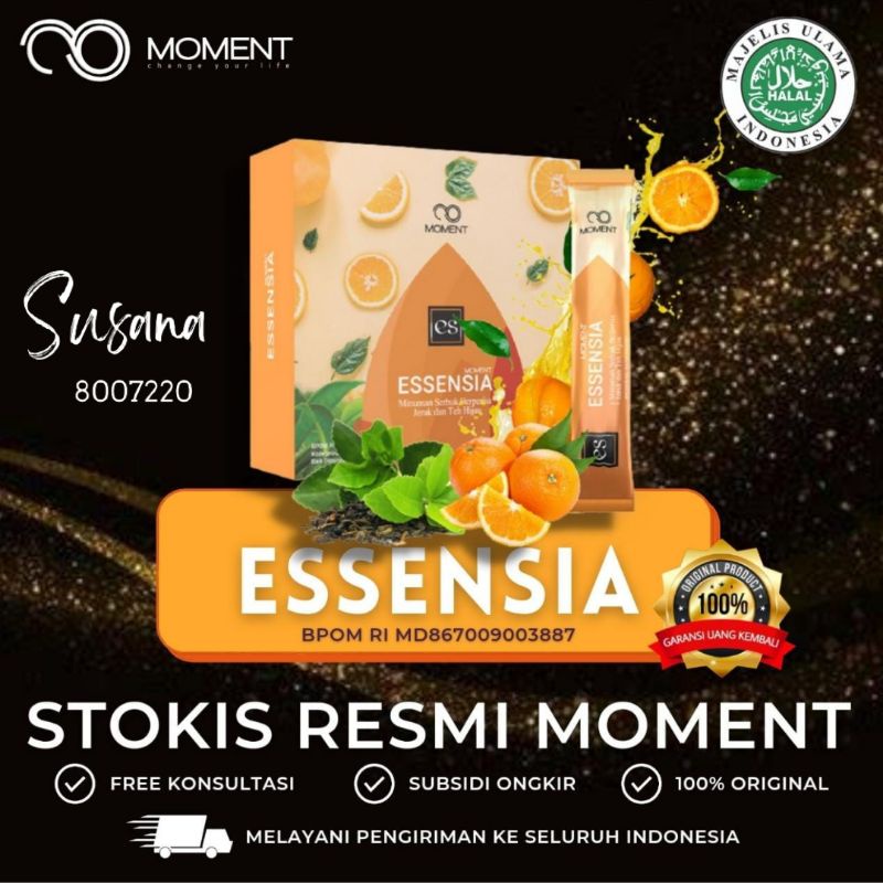 MOMENT_ ESSENSIA Penangkal Virus Corona isi 30 sct