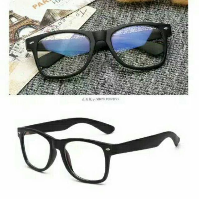 ELDORA / Kacamata rb space KT 030 unisex kotak