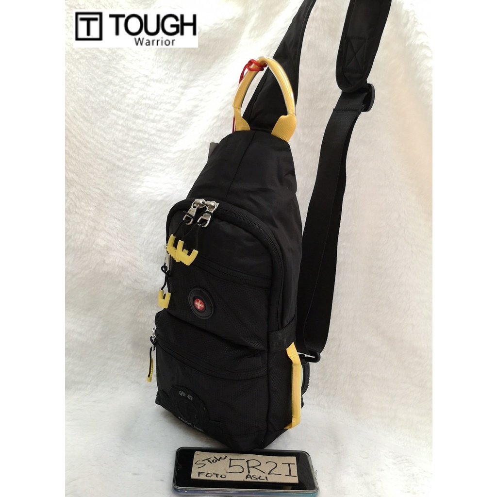 TAS ORIGINAL TOUGH WARRIOR 6446 army bag jeansmith waist bagTough tuf taf army tas selempang fashion army