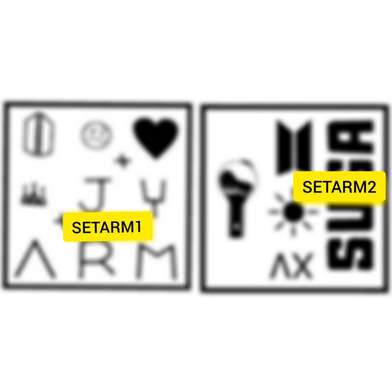 Tato Jungkook / Tato BTS / Tato Army / Tato Korea / Stiker Tato / Tato Temporer / Tato Suga