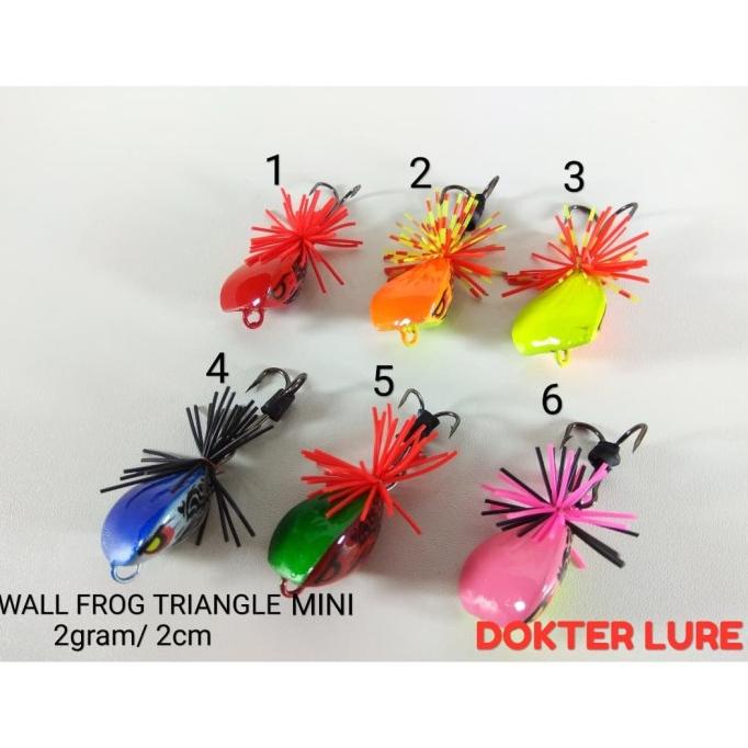 NEW LURE Jump Frog WALL FROG TRIANGLE MINI 2gr 2cm JF Jumpfrog Umpan Casti