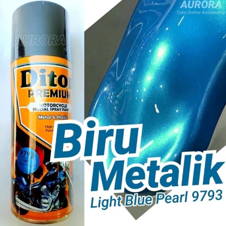 Pilok Pylox Diton Premium 9793 Light Blue Pearl Biru Metallic Metalik Biru Mutiara 400cc