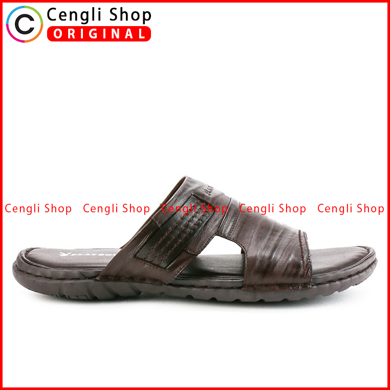 PLAYBOY SANDAL KULIT CASUAL PRIA BRANDED ORIGINAL TERBARU PLI4