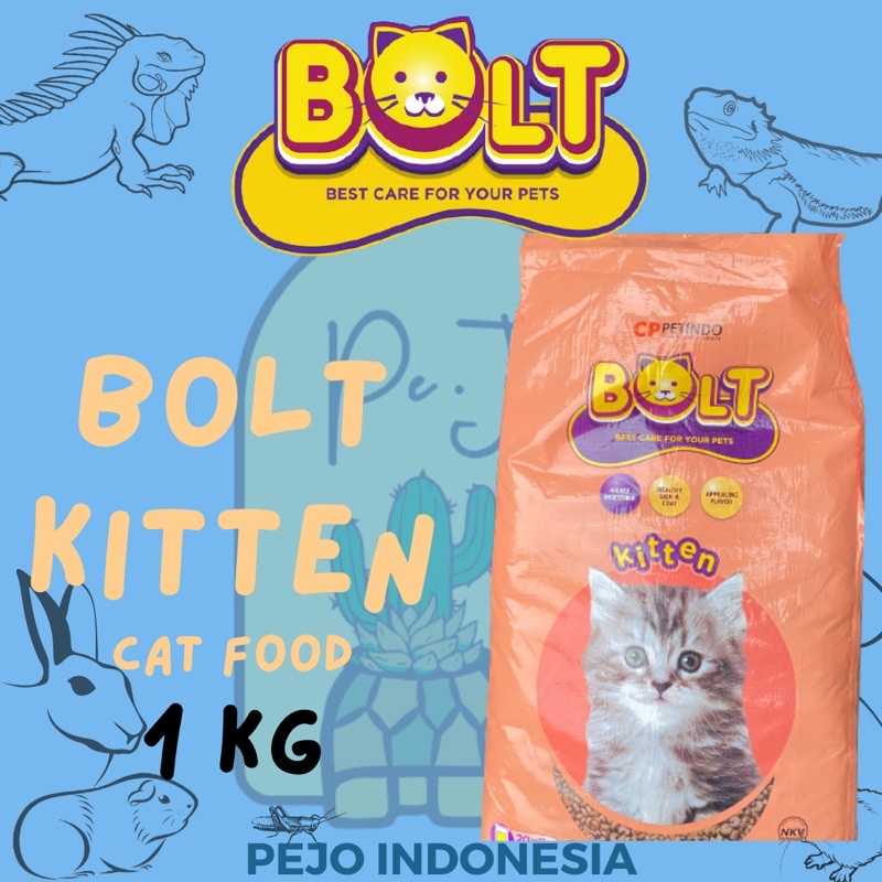 Bolt Kitten Cat Food Makanan Anak Kucing 1 kg