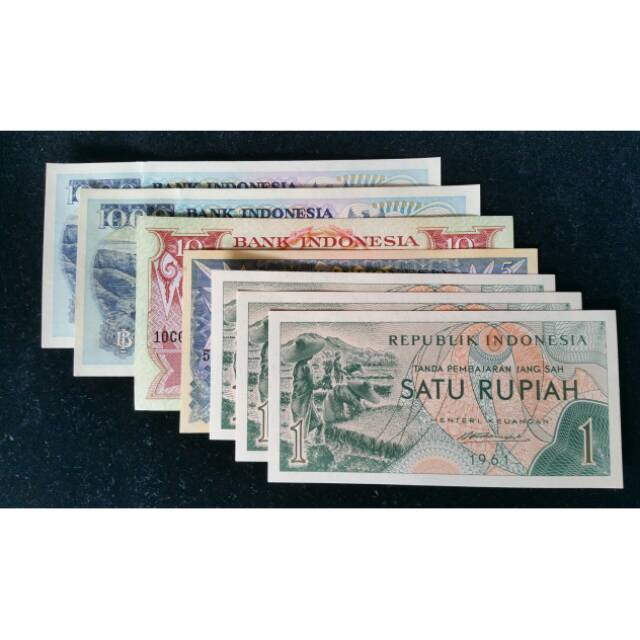 Uang kuno paket Rp 2018 rupiah mahar nikah unik duit lama scrapbook seserahan bingkai