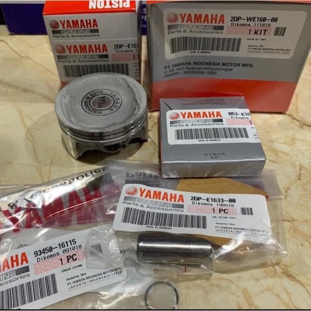 PISTON KIT NMAX N MAX AEROX 155 ASLI ORI YAMAHA 2DP WE160 00