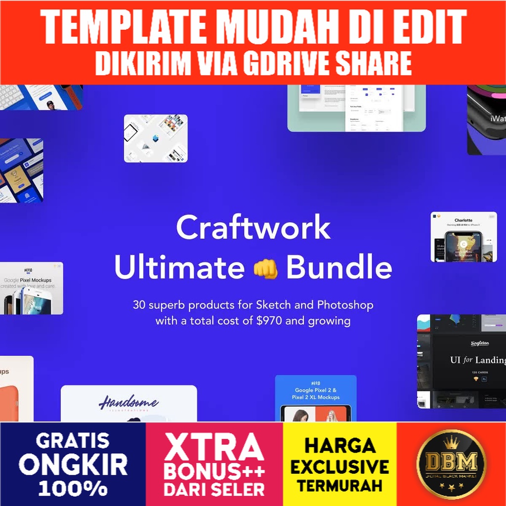 Craftwork Ultimate Bundle - Photoshop &amp; Illustrator - Business Branding