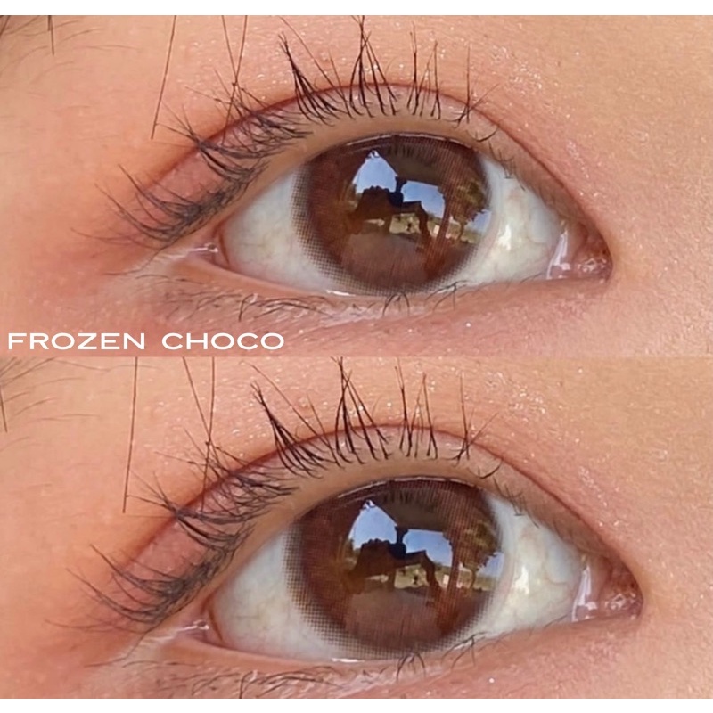 frozen choco softlens original korea natural coklat tua pusbel korean