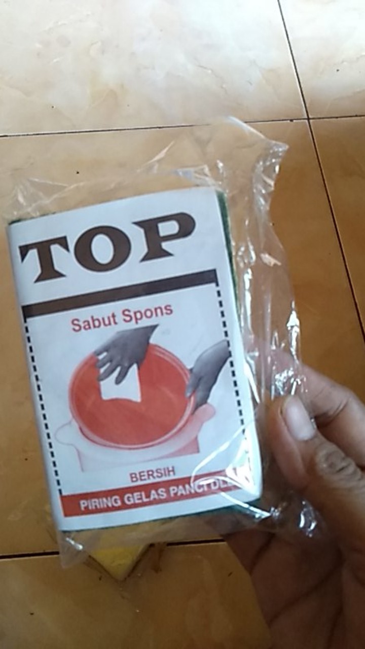 Spons Cuci Piring Sepeda Motor Multifungsi Spon Kuning