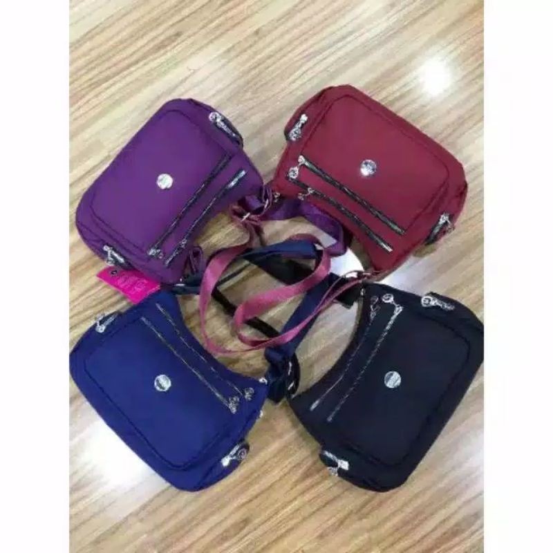 Tas Selempang Wanita Polos Import Model Cibao Parasut TA C-12#