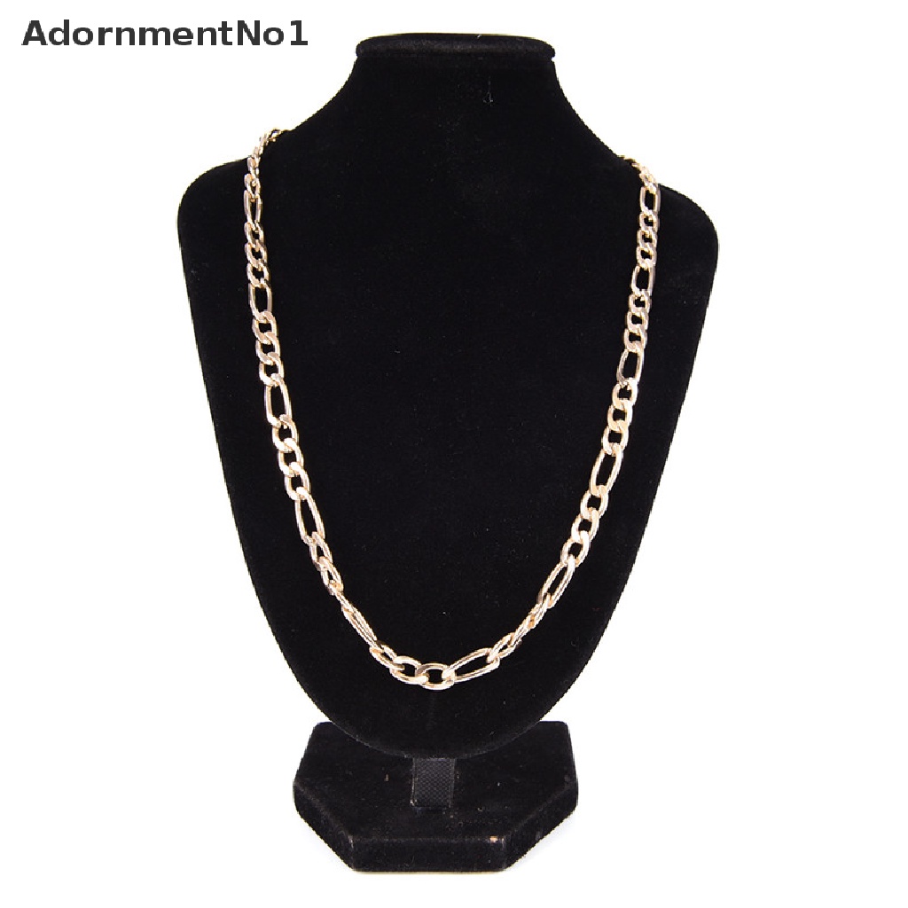 (AdornmentNo1) Kalung Rantai Panjang Lapis Emas 18K Gaya Punk Untuk Pria / Wanita