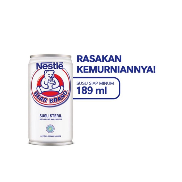 

BEAR BRAND SUSU STERIL ORIGINAL 189 ML
