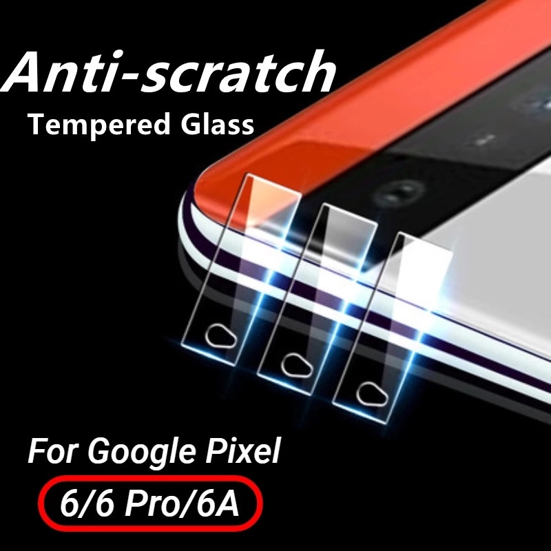 Pelindung Lensa Kamera Belakang Tempered Glass 2.5D Anti Gores Bebas Gelembung Untuk Google Pixel 6 / 6 Pro / 6A