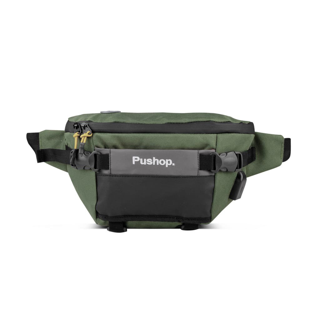 Tas Selempang Distro Premium Waistbag USB Pushop TRAVIS