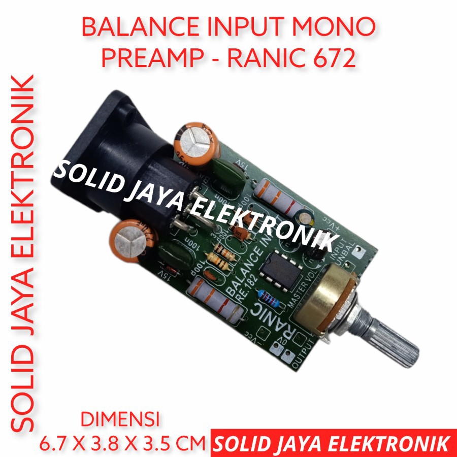 KIT BALANCE INPUT MONO PREAMP PRE AMP KIT BALANCE INPUT MONO RANIC 672 ASLI ORIGINAL