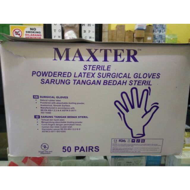 SARUNG TANGAN MEDIS STERIL/HANDSCOON STERIL MURAH