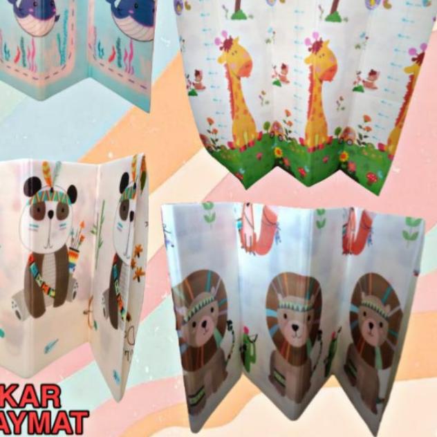 ➷ Playmat baby matras baby/ Tikar lipat anak bahan Foam Uk 150X200/ Karpet lipat gambar kualitas imp
