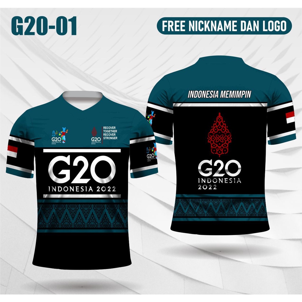Jersey g 20 bali 2022 baju kaos G20 indonesia memimpin