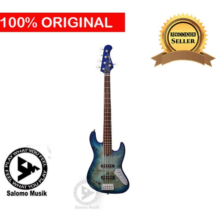 Bass Elektrik Electric Bacchus Universe WJB5 BP/ACT MW Blue Burst Best Seller