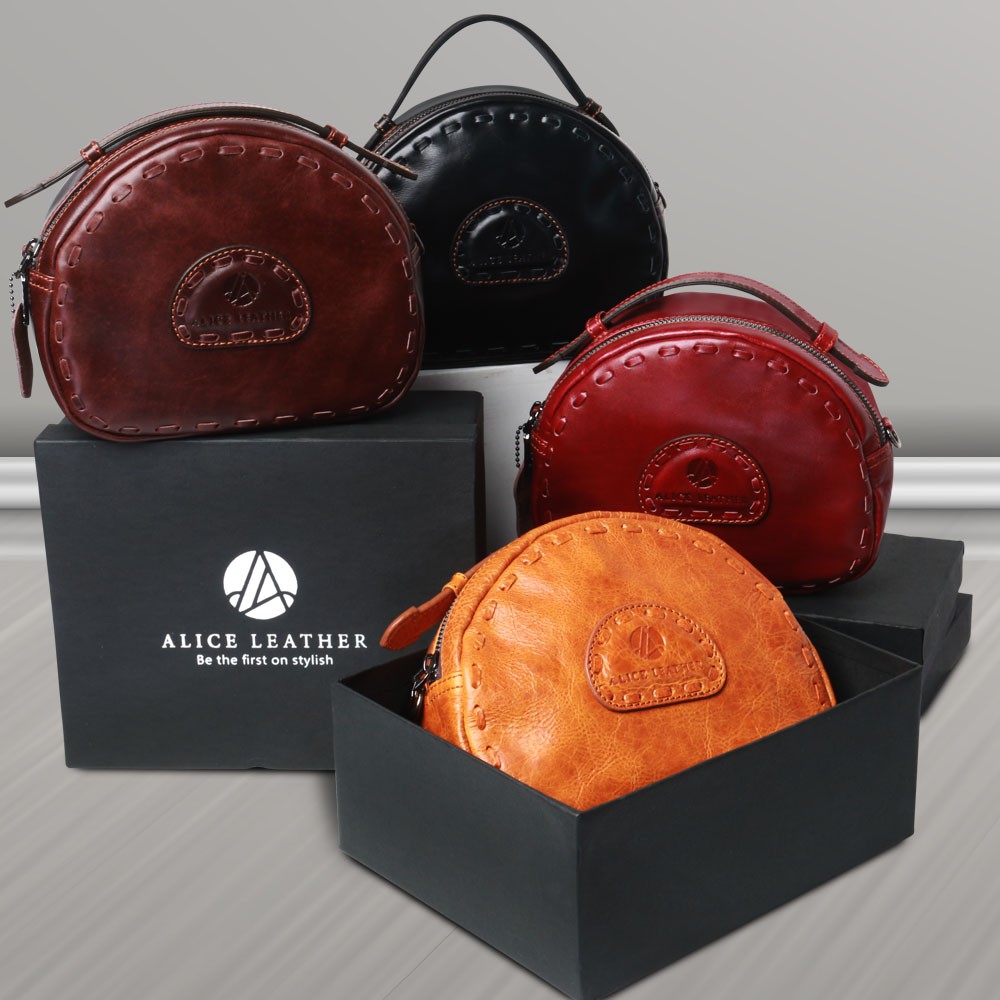 ALICE LEATHER - ROSETTA BAG AL04 Tas Wanita Multifungsi / Tas Selempang Wanita Bahan Kulit Sapi Asli