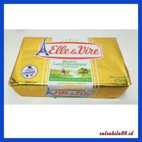 

Rettubagetnem- Elle & Vire Salted Butter 200G / Mentega Elle And Vire Gojek/Grabonly -Asli-Slii.